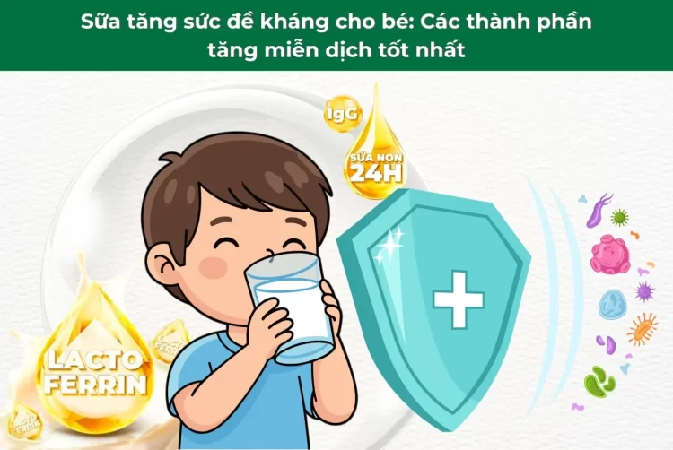 Bí quyết chọn sữa tăng đề kháng giúp bé hạn chế ốm vặt khi giao mùa